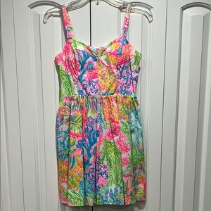 Lilly Pulitzer Women’s Colorful Floral Sundress- Size 0 NEW